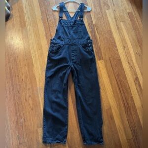 We The Free Charcoal Denim Overalls